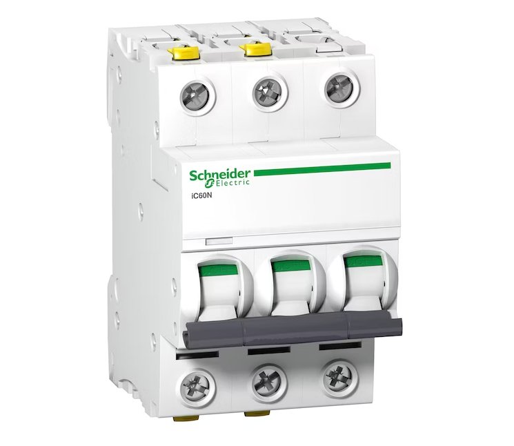 Johdonsuojakatkaisija Schneider Electric IC60N 3x10A C 6kA - KarelianStore