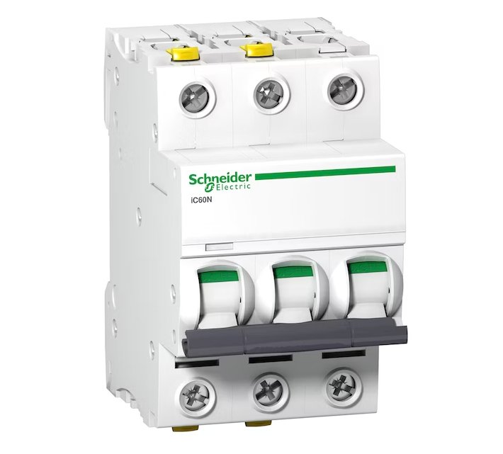 Johdonsuojakatkaisija Schneider Electric IC60N 3x50A C 6kA - KarelianStore