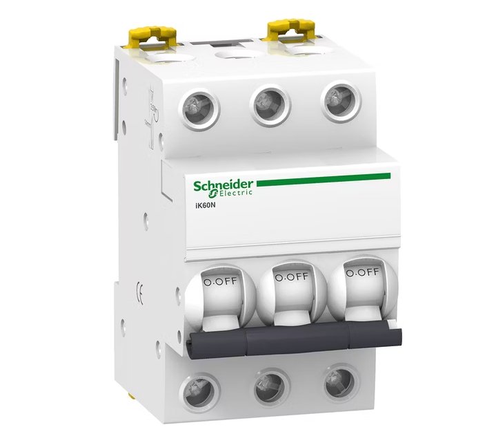 Johdonsuojakatkaisin Schneider Electric Acti9 IK60N 3x63A C 6kA - KarelianStore