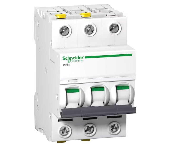 Johdonsuojakatkaisin Schneider Electric IC60N 3x63A C 6kA - KarelianStore