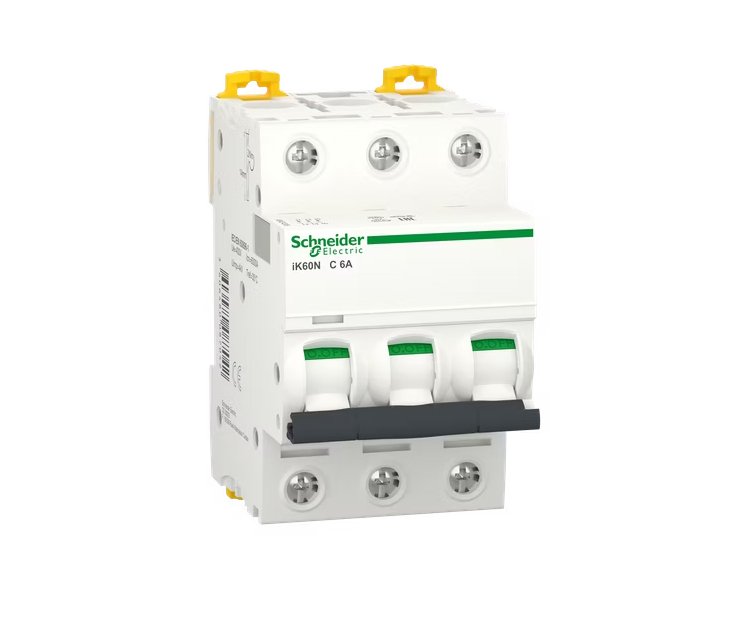 Johdonsuojakatkaisin Schneider Electric IK60N 3x6A C 6kA - KarelianStore