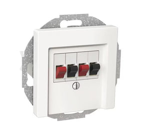 Kaiutinpistorasia Schneider Electric Exxact Valkoinen - KarelianStore