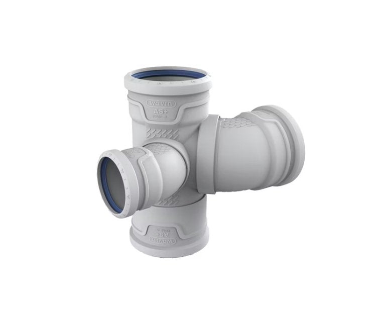 Kaksoishaarayhde Wavin AS+ 110x110x75 PP - KarelianStore