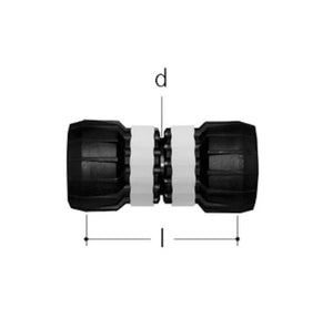 Kaksoisjatkoliitin Sanipex MT Kompo GF 26x26 PPSU PA - KarelianStore