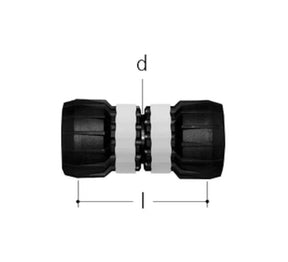 Kaksoisjatkoliitin Sanipex MT Kompo GF 32x32 PPSU PA - KarelianStore