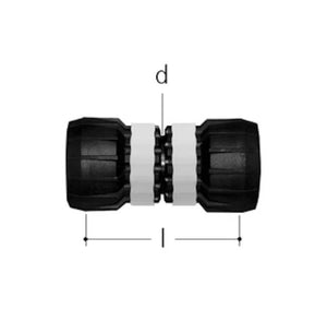 Kaksoisjatkoliitin Sanipex MT Kompo GF 40x40 PPSU PA - KarelianStore