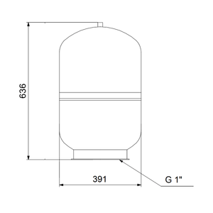 Kalvopainesäiliö Grundfos 60l PN10 Pysty - KarelianStore