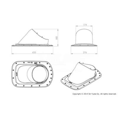Kattoläpivienti Vilpe Classic Vino ruskea - KarelianStore