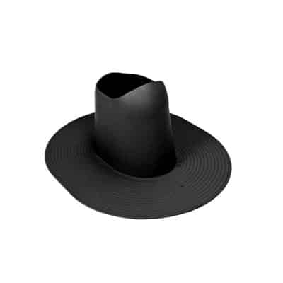 Kattoläpivienti Vilpe huopakatolle korkea musta - KarelianStore