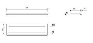 Kehys Unidrain 1500 Harjattu RST 800/12mm - KarelianStore