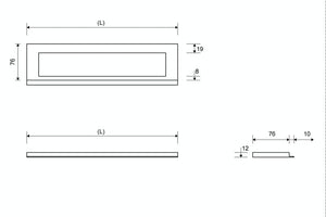 Kehys Unidrain 1910 Seinä Harjattu 1000/12mm - KarelianStore