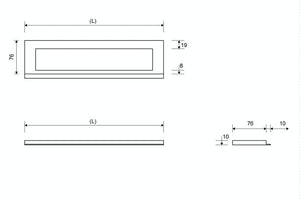 Kehys Unidrain 1910 Seinä Harjattu 1200/10mm - KarelianStore