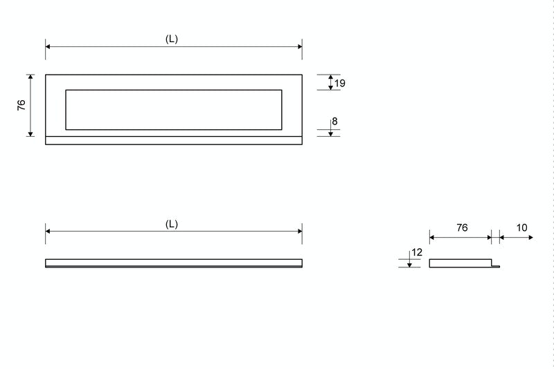 Kehys Unidrain 1910 Seinä Harjattu 900/12mm - KarelianStore