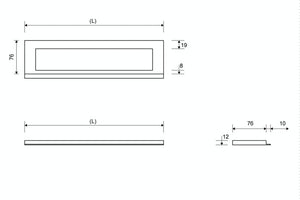 Kehys Unidrain 1910 Seinä Harjattu 900/12mm - KarelianStore