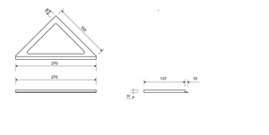Kehys Unidrain 2501 Kulma Harjattu 200/12mm - KarelianStore