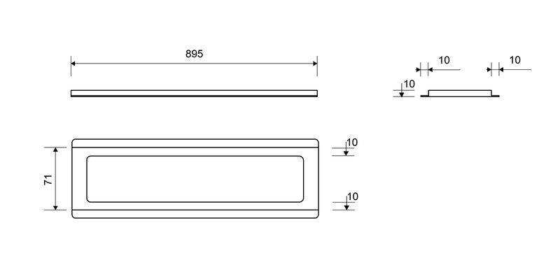 Kehys Unidrain 3500 Lattia Harjattu 900/10mm - KarelianStore