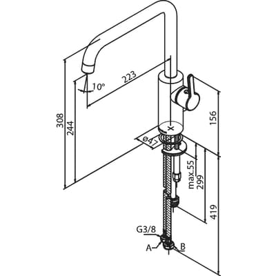Keittiöhana Damixa Silhouet PKV Kupari 74081.87 - KarelianStore