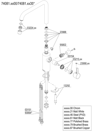 Keittiöhana Damixa SIlhouet PKV Musta 7408161 - KarelianStore