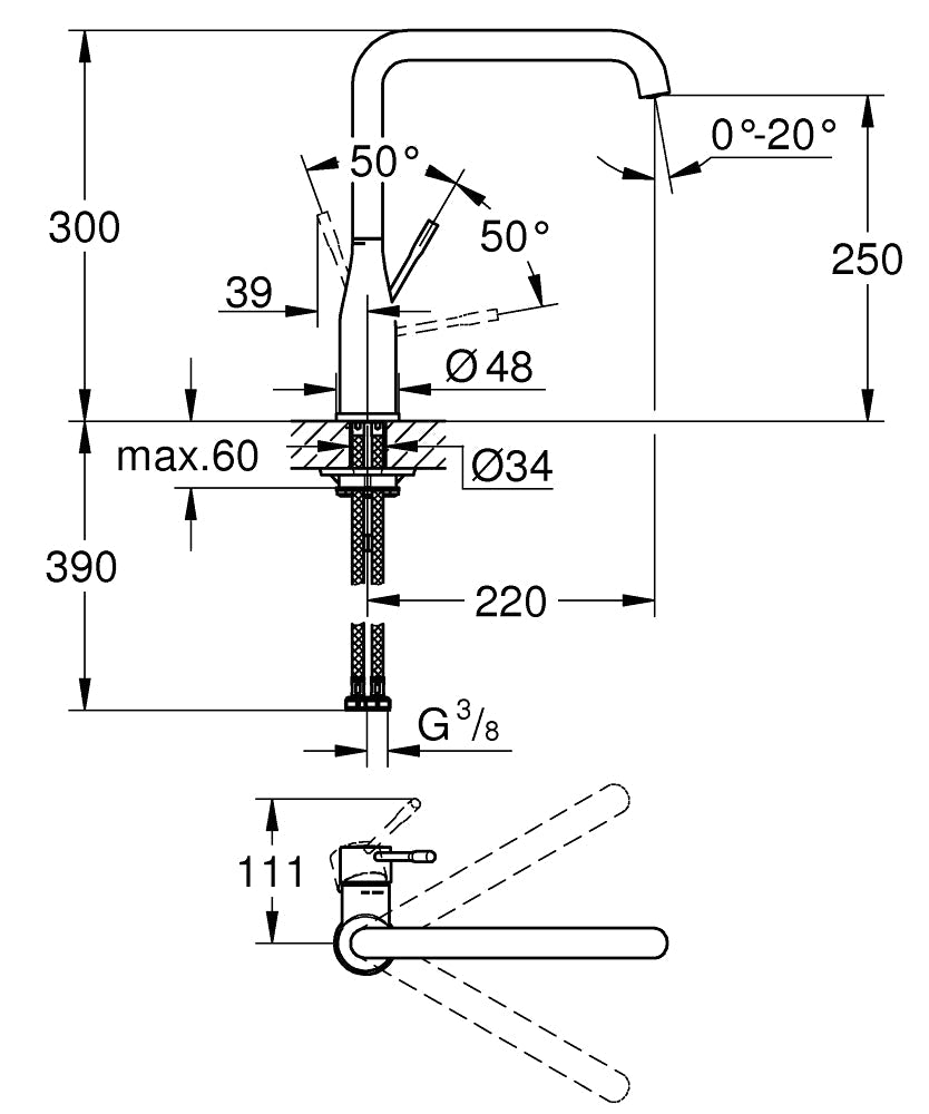 Keittiöhana Grohe Essence - KarelianStore