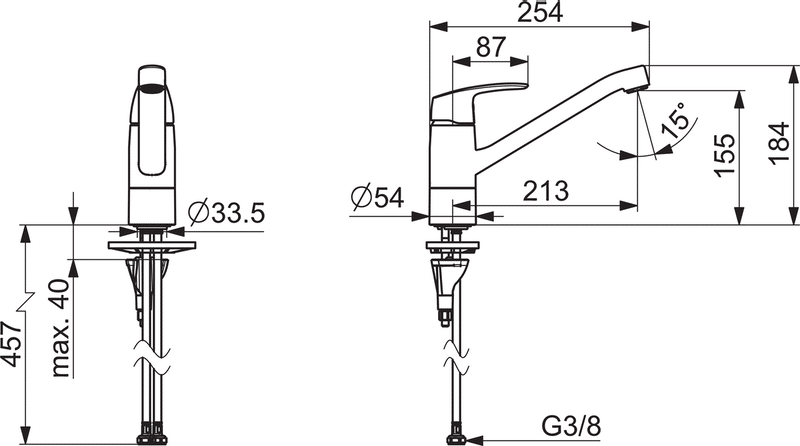 Keittiöhana Oras 1030FS-105 Safira - KarelianStore