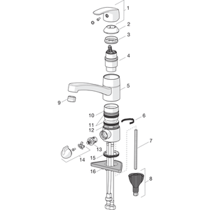 Keittiöhana Oras 1035FS-104 Safira Pesukoneventtiilillä - KarelianStore