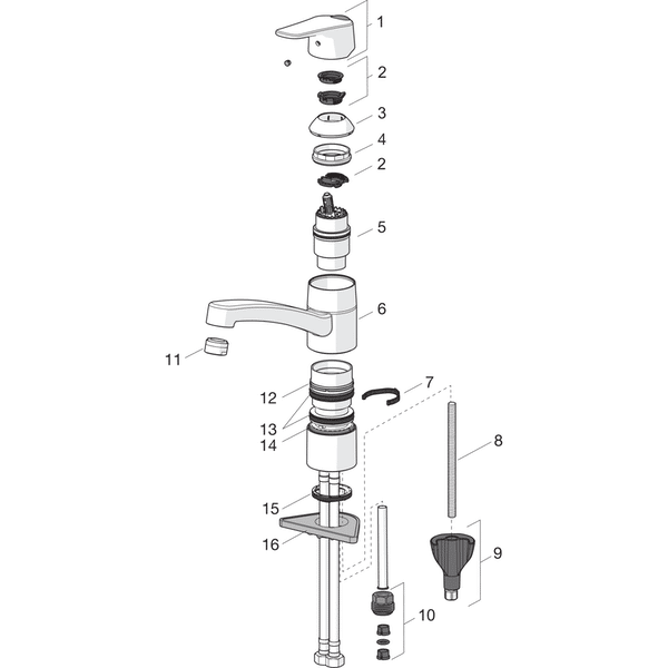 Keittiöhana Oras 1820G Vega kääntyvällä juoksuputkella - KarelianStore