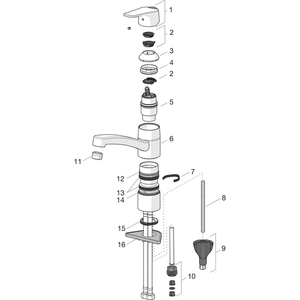 Keittiöhana Oras 1820G Vega kääntyvällä juoksuputkella - KarelianStore