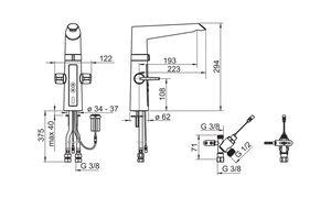 Keittiöhana Oras 2725F Optima Smart Pesukoneventtiilillä - KarelianStore