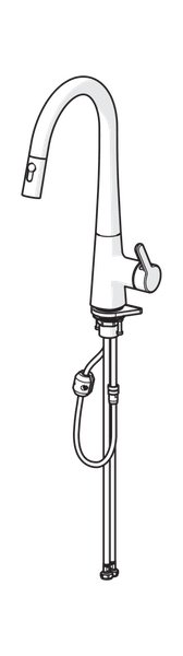 Keittiöhana Oras 3032F Inspera Ulosvedettävällä juoksuputkella - KarelianStore