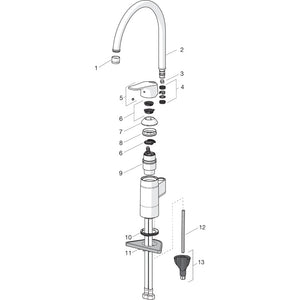 Keittiöhana Oras Vega Musta 1838FG-33 - KarelianStore