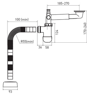 Keittiövesilukko Säädettävä Prevex Preloc - KarelianStore