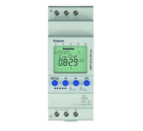 Kellokytkin Theben Digit Simplexa 602 TOP 2-kan 24/7 230V - KarelianStore
