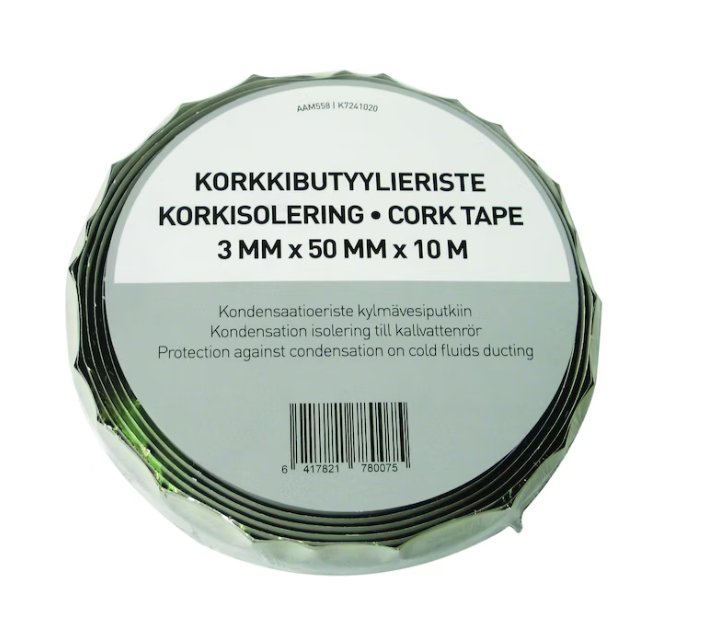 Korkkiteippi Stokvis 3mmx50mm 10m Resy AC - KarelianStore