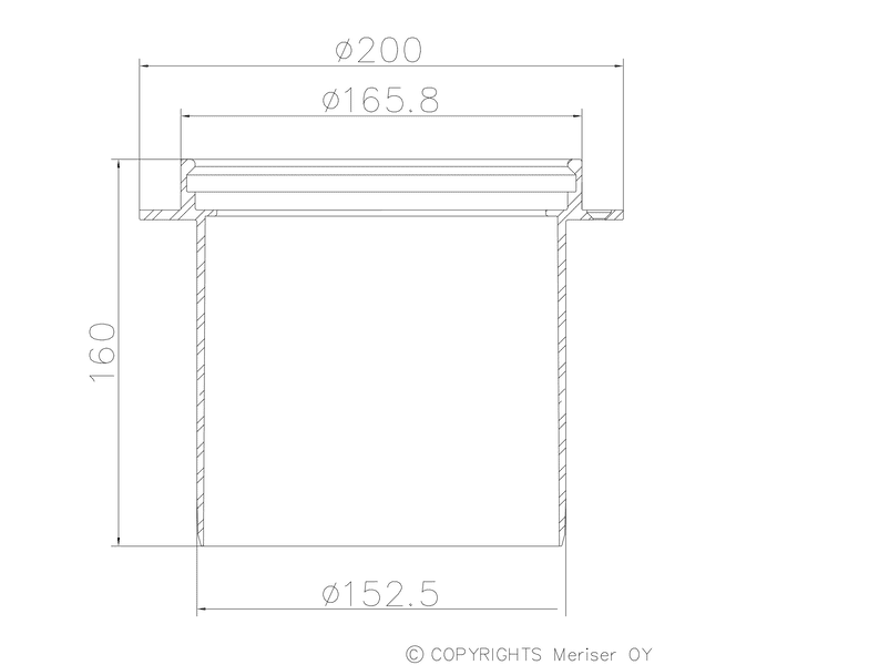 Korotusrengas M-412 Merika 150x160 - KarelianStore