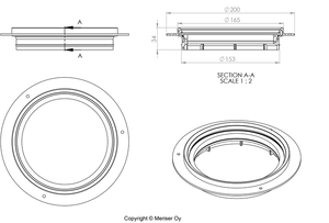 Korotusrengas Merika M-400 150x34 Erikoismatala - KarelianStore