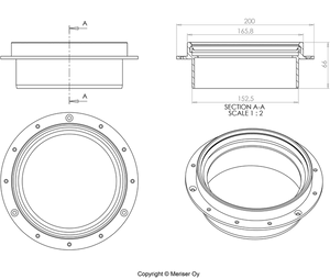 Korotusrengas Merika M-413 150x65 mm - KarelianStore