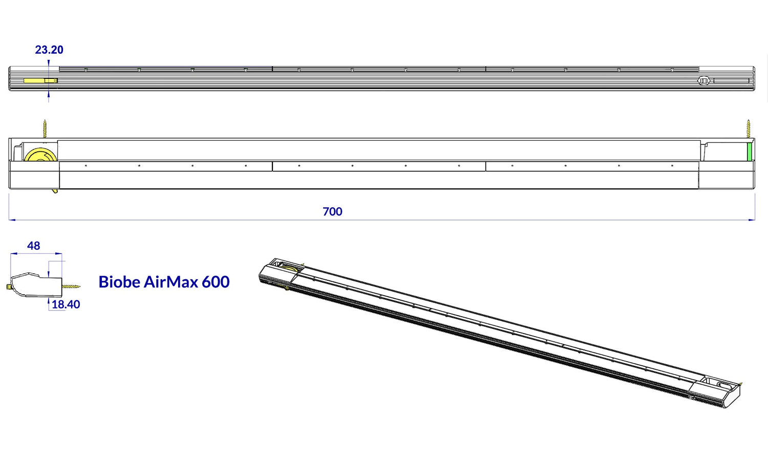 Korvausilmaventtiili Biobe Airmax 60 - KarelianStore