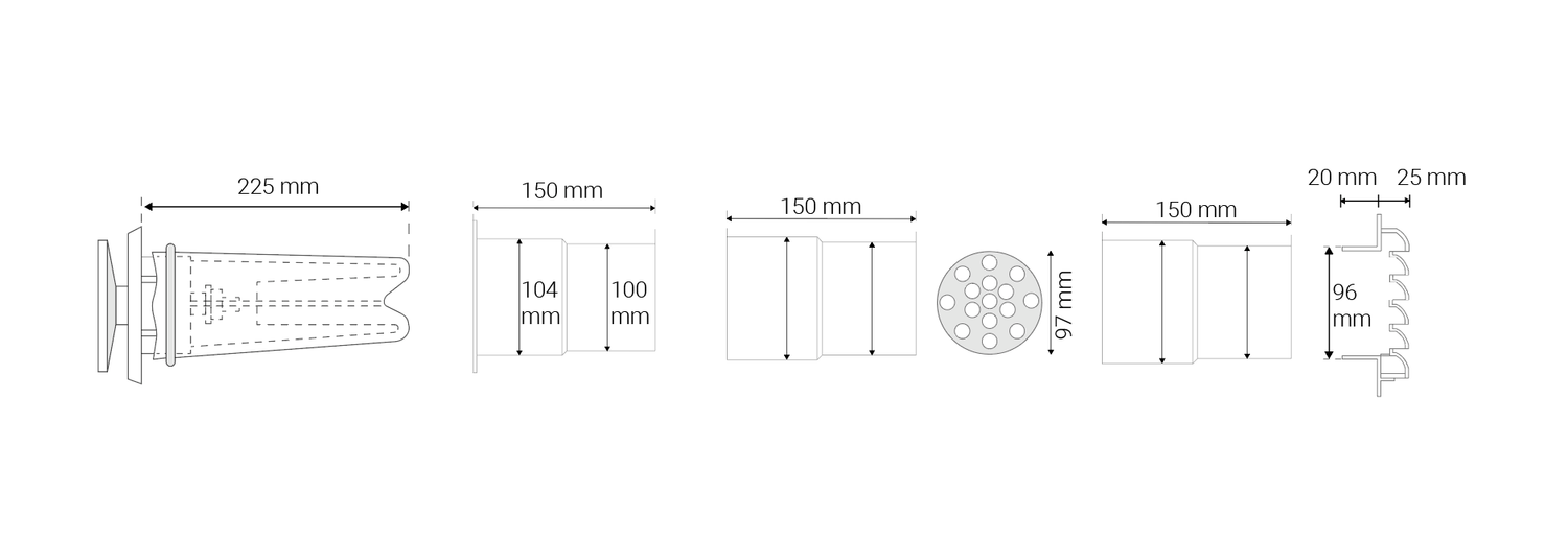 Korvausilmaventtiili Velco VLR-100 - KarelianStore