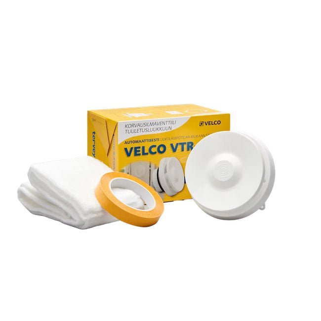 Korvausilmaventtiili Velco VTR-100 valkoinen - KarelianStore