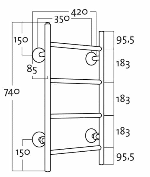 Kuivausteline Rej Tango BTH 35744 Kromi - KarelianStore