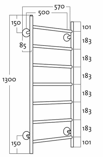 Kuivausteline Rej Tango BTH 50130 Kromi - KarelianStore
