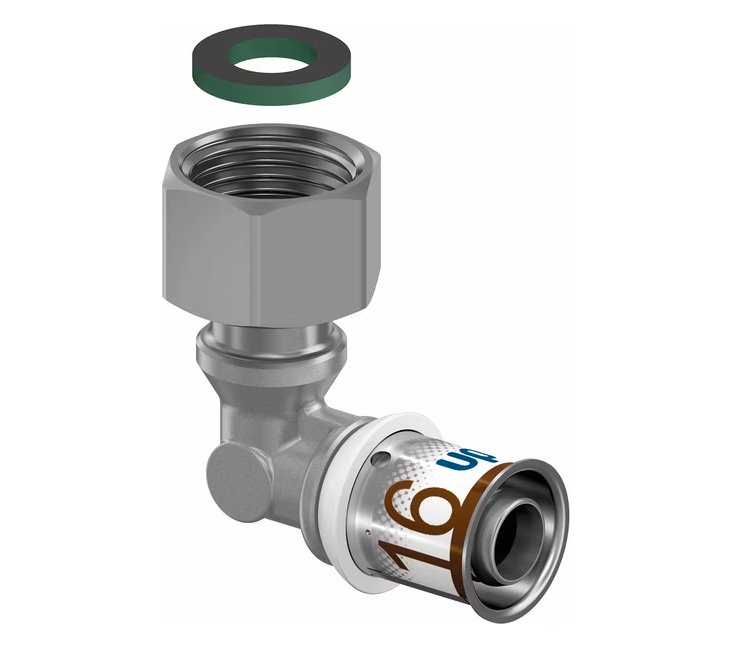 Kulmayhdistäjä Uponor Kompo SK 16x3/8 S-Press Plus DR - KarelianStore