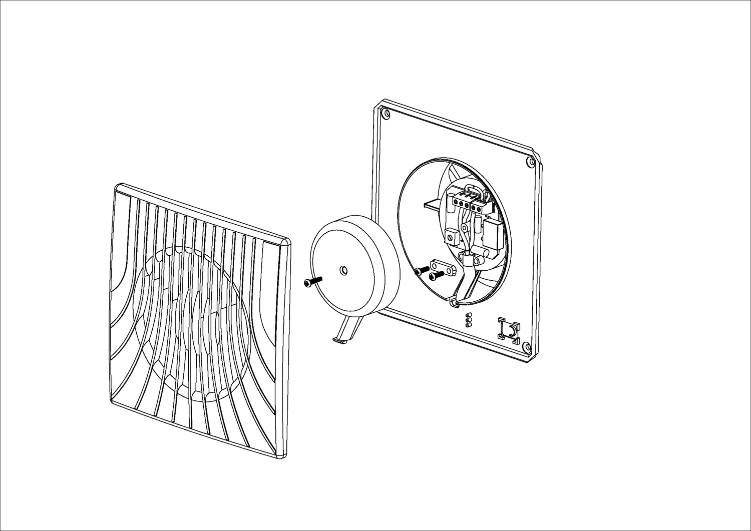Kylpyhuonepuhallin Opal WA100LZT Ajastimella - KarelianStore