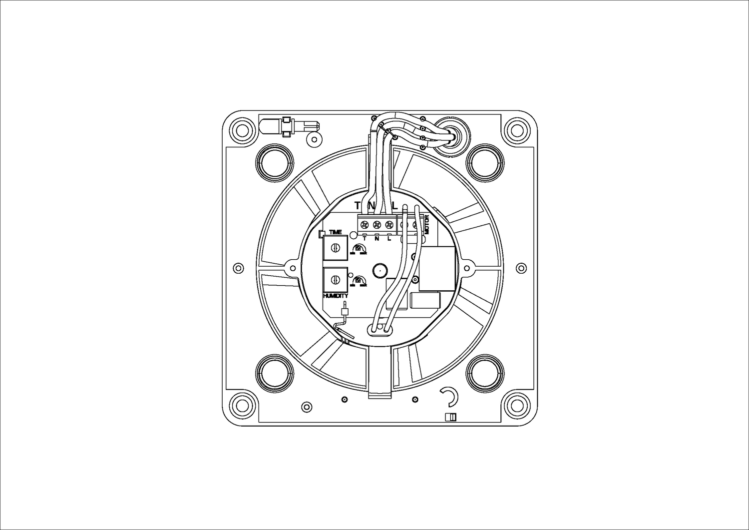 Kylpyhuonepuhallin Prof KWS125H Ajastin sekä kosteusanturi - KarelianStore