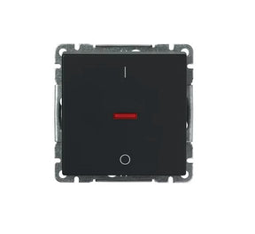Kytkin ABB Impressivo 2 16AX 250V IP21 UKJ 2 Lisäliitin Musta - KarelianStore