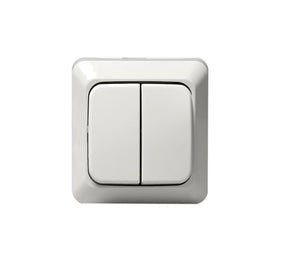 Kytkin ABB Jussi 5 16AX 250V IP21 PPJ 2 lisäliitintä Valkoinen - KarelianStore