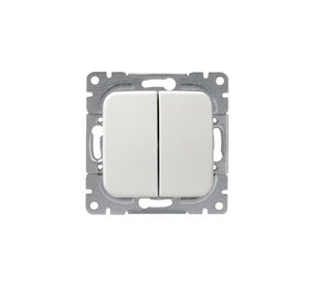 Kytkin ABB Jussi 5 16AX 250V IP21 UKJ 2x Valkoinen - KarelianStore