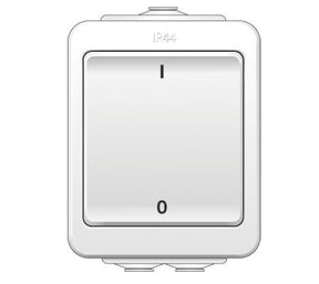 Kytkin Norwesco Aquabest IP44 2-kytkin 16A 250V PPJ 0X Valkoinen - KarelianStore