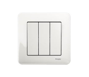 Kytkin Schneider Electric Exxact 3-osainen Valkoinen - KarelianStore