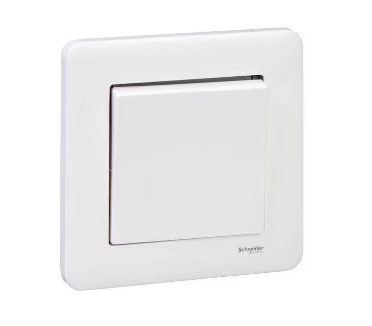 Kytkin Schneider Electric Exxact Risti 7 Valkoinen 5 kpl - KarelianStore